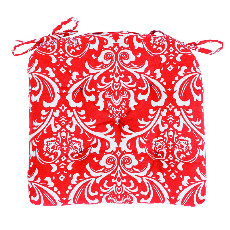 Coussin de coussin en coton fait à la main, Rouge