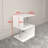 LED Nightstand, S-Shaped End Table, Small Coffee Table, Side Table With Open Storage Shelf