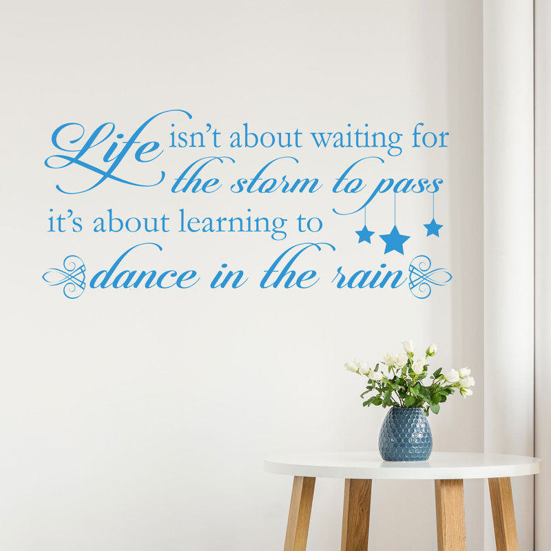Wall Decal, 90cm W x 40cm H, Blue