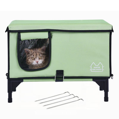 Elevated Heated Imarni with Waterproof Pad for Winter Comfort and Safety