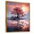 Toile avec cadre flottant or