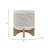 8" CHEVRON PLANTER W/ WOOD STAND