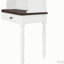 Bureau Mid-Century avec 2 tiroirs, huche et passe-câbles-1822621462