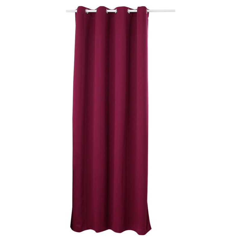 Avahlyn Room Darkening Eyelet Curtain Panel, Width 135 x Drop 245 cm, Blackberry
