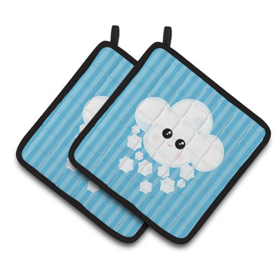Cuisinier poignée de jeu de neige météo caroline