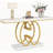 55" Long Faux Marble Console Table