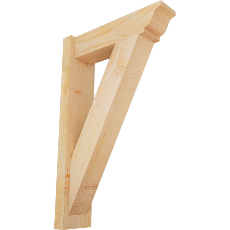 Persienne traditionnelle en bois rustique, Sapin Douglas de 6 po (sciage brut), P 28 po x H 34 po