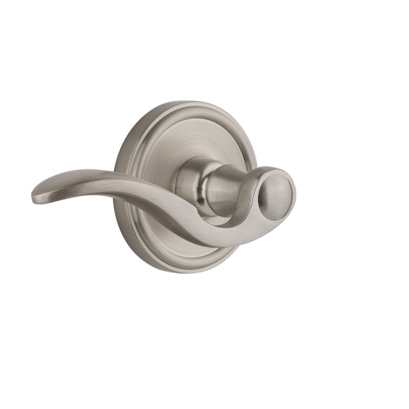 Mannequin simple Grandette Georgetown Rosette avec levier Bellagio, Droitier, Nickel satiné