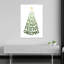 Joyeux arbre de Noël abstrait, arbre de Noël contemporain, paysage, impression d'art mural-133615827
