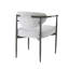 Chaises de salle à manger rembourrées avec structure en fer, fauteuils d'appoint Modern