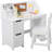 Kids Study Desk and Chair Set with Storage, Bookshelf & Bulletin Board-755654517