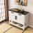 Farmhouse Entryway Table With 2-Door Cabinet & 2 Drawers-1870809181
