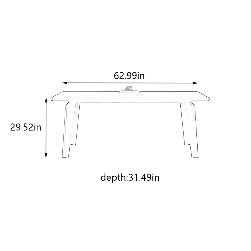 Katha, 29.52"H x 62.99"L x 31.49"W