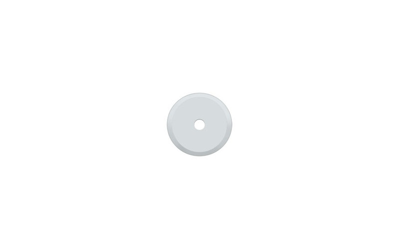 Metal Knob Backplate, Polished Chrome