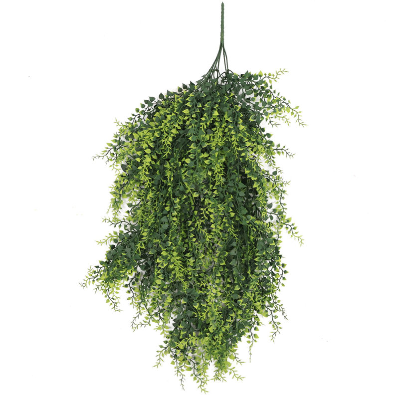 Artificial Hanging Plants Fire / UV Resistant 85cm Faux Fern Plant