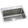 Lustertone Classic Stainless Steel 33" x 21.25" x 6", Equal Double Bowl Drop-In Ada Sink