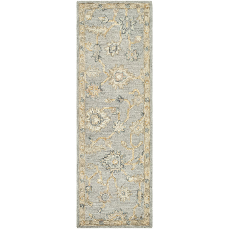 Tapis en laine Codrin, Tapis de couloir 2 pi 6 po x 8 pi