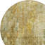 Tapis d'intérieur rond lavable abstrait beige et doré 8 pi