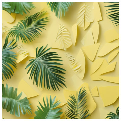 Couvertures de feuilles de palmier tropicales