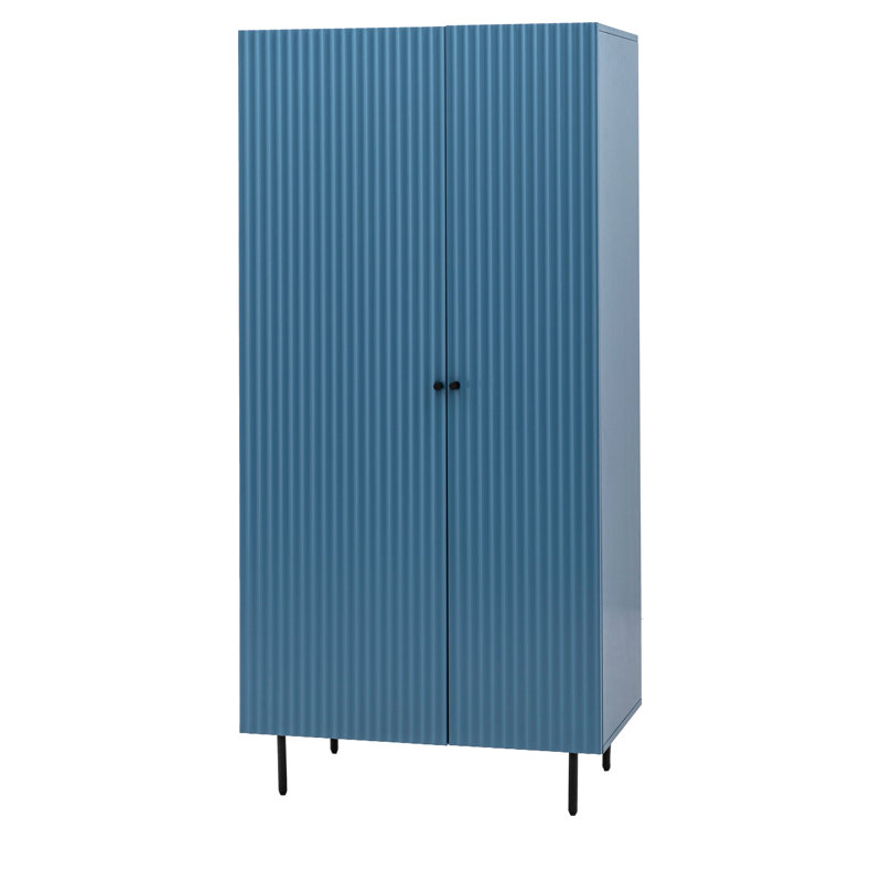 Nobayad 2 Door Wardrobe, Blue 