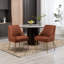 Chaise d'appoint en velours 21,25 po Khivi-834830312