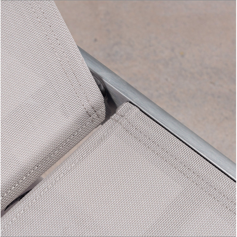 Chaise longue Cape Coral Kd, Gris clair