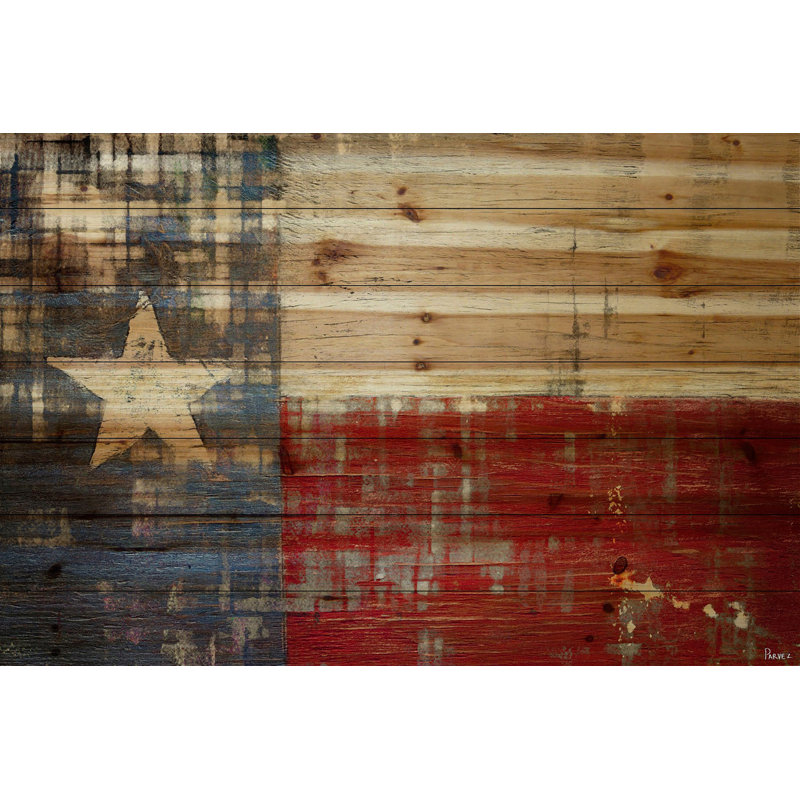 «Gattaca Texas» par Parvez Taj - impression sur bois, H 30 po x l 45 po x P 1,5 po