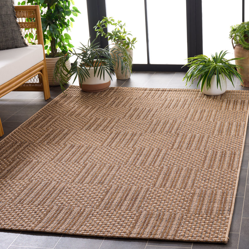 Tapis intérieur / extérieur Skellytown, Rectangle 5 pi 3 po x 7 pi 6 po