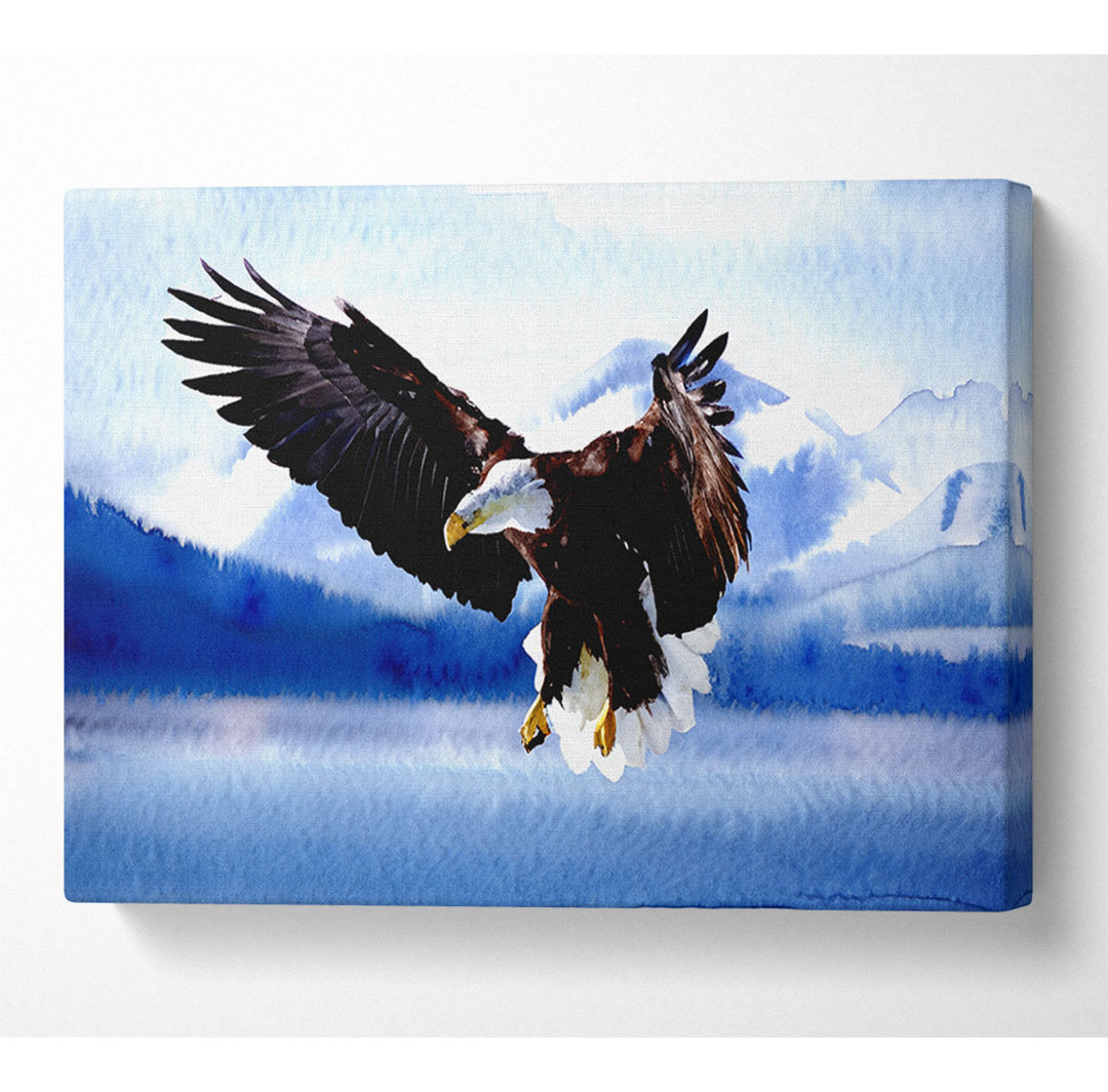 Weißkopfseeadler im Flug Alaska - Kunstdrucke auf Leinwand