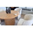 5-Piece Dining Table Set, Wood Top, Faux Fur Armchairs-108053365-108053366-108053370
