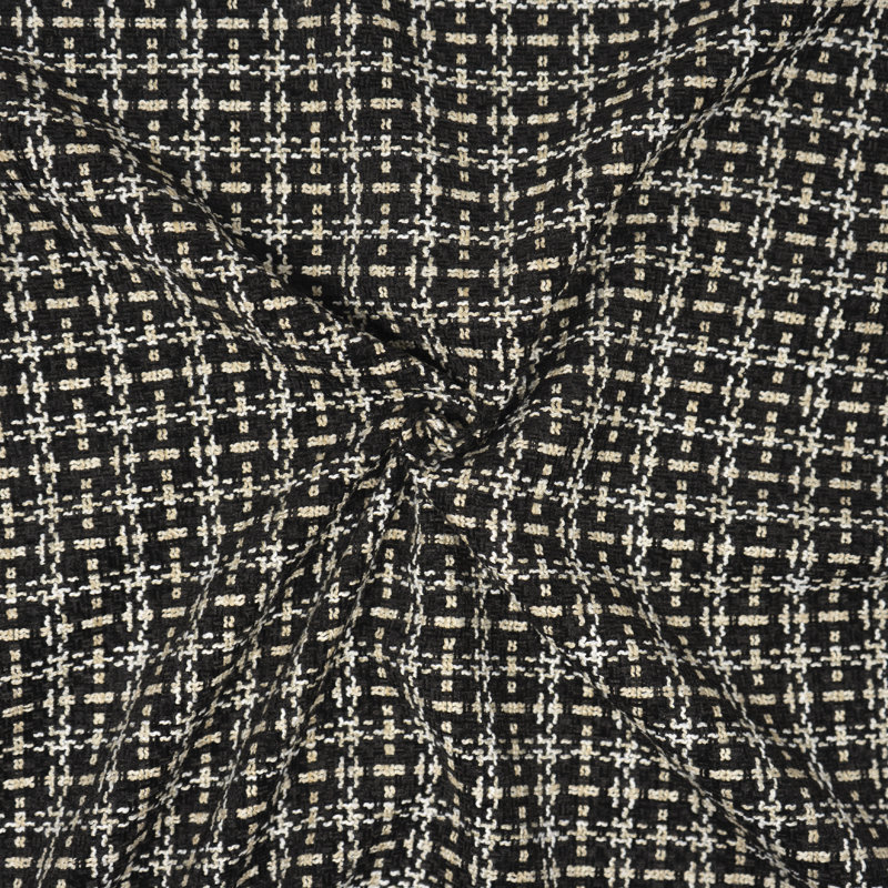 Waverly 54 "100% polyester jacquard ébène plein, coupé par cour
