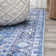 Abhirami Ornate Medallion Machine-Washable Blue/Navy Rug