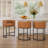 26" Upholstered Counter Stool with Metal Frame-123103712