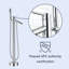 Robinet de baignoire autoportant monocommande à fixation au sol avec douche à main-60181704