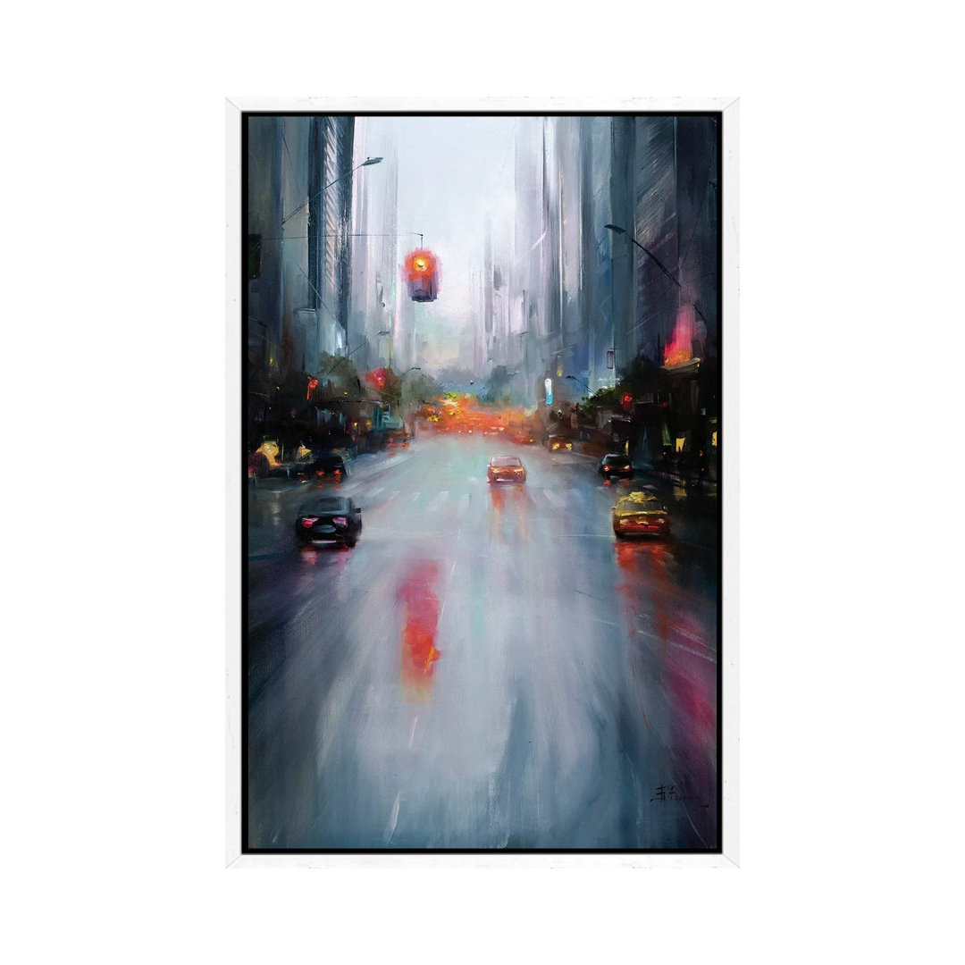 Rainy Day von Bozhena Fuchs - Galerie-verpackte Leinwand Giclée auf Leinwand