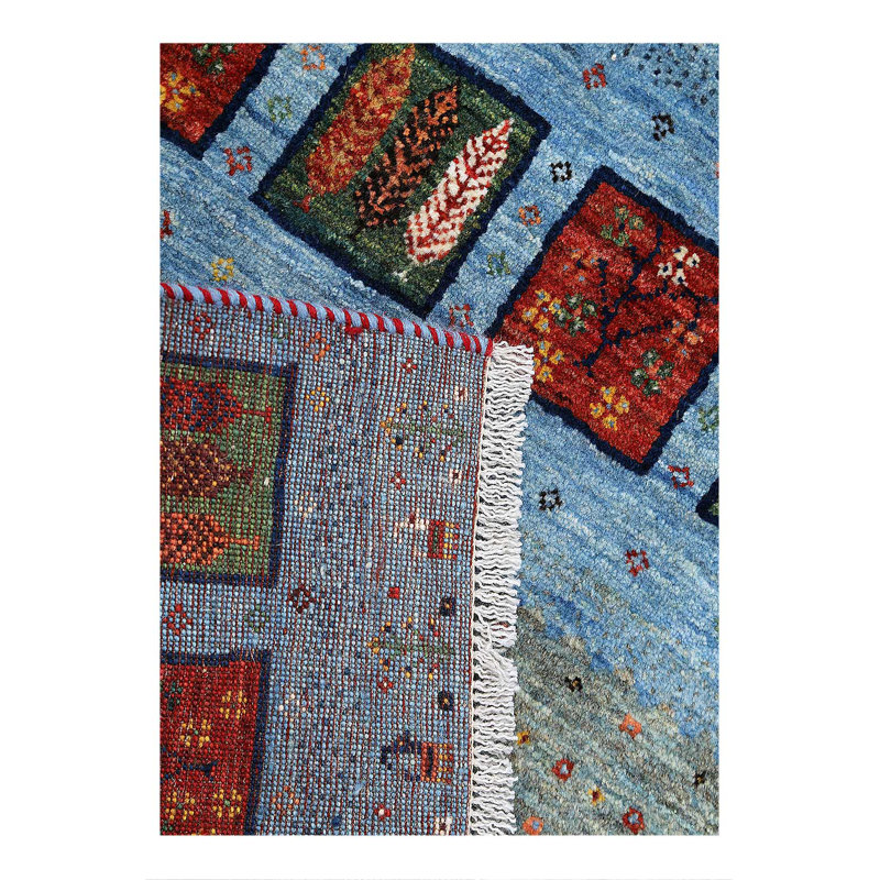 Persian hand knotted Gabbeh Loribaf 2'X 2'6"