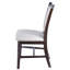 Chaise d'appoint rembourrée en lin Miguel