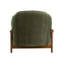 Fauteuil d'appoint en chenille recyclé Piedmont Olive-115250809
