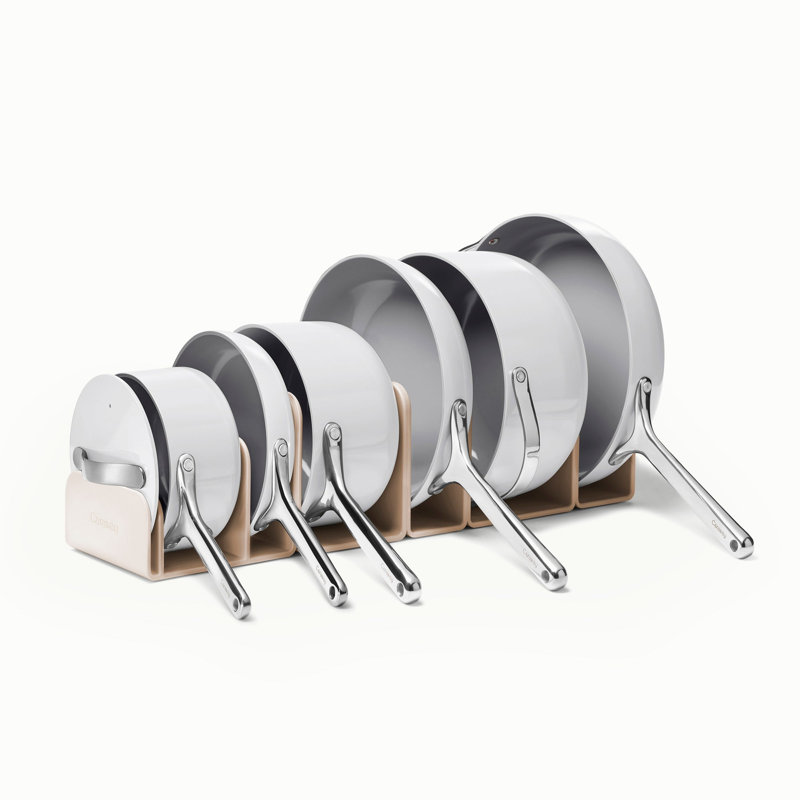 16 - Piece Non-Stick Aluminum and Stainless Steel Cookware Set, Gray