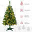 Arbre de Noël artificiel de 4 pi de hauteur avec 208 branches, 100 lumières DEL blanc chaud ou coloré, ouverture automatique-107091457