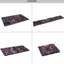 Tapis de couloir lavable à poils courts 2 pi 6 po x 10 pi, antidérapant pour la salle à manger, la chambre à coucher et la cuisine - Noir et bourgogne