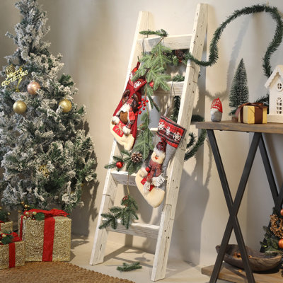 Gracie Oaks 58in Wooden Blanket Ladder