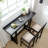 Vintage Counter Height Bar Stool With Padded Seat, Backrest, And Footrest For Comfortable Dining And Relaxation