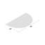 Paillasson intérieur semi-rond 24 po x 39 po WaterHog Boxwood-21132062