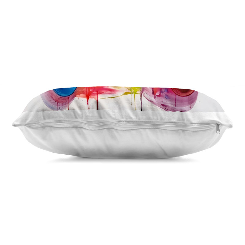 Colorful Video Game Controller Decorative Printed Throw Pillow, design by Creative Studio