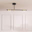 Luminaire suspendu semi-encastré à DEL à 2 lumières pour îlot de cuisine 32 po avec télécommande-2078764836