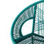 De 2 tabourets de bar sarcelle, matériau, design ergonomique confortable, art tissé élégant, pour sièges de jardin et de cuisine rustiques, motif complexe, contemporain