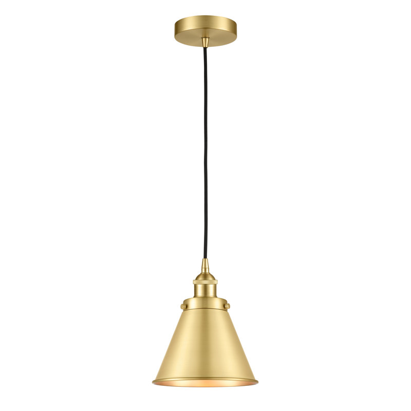 Donovan 1 - Light Single Pendant, Satin Gold, Satin Gold, Incandescent