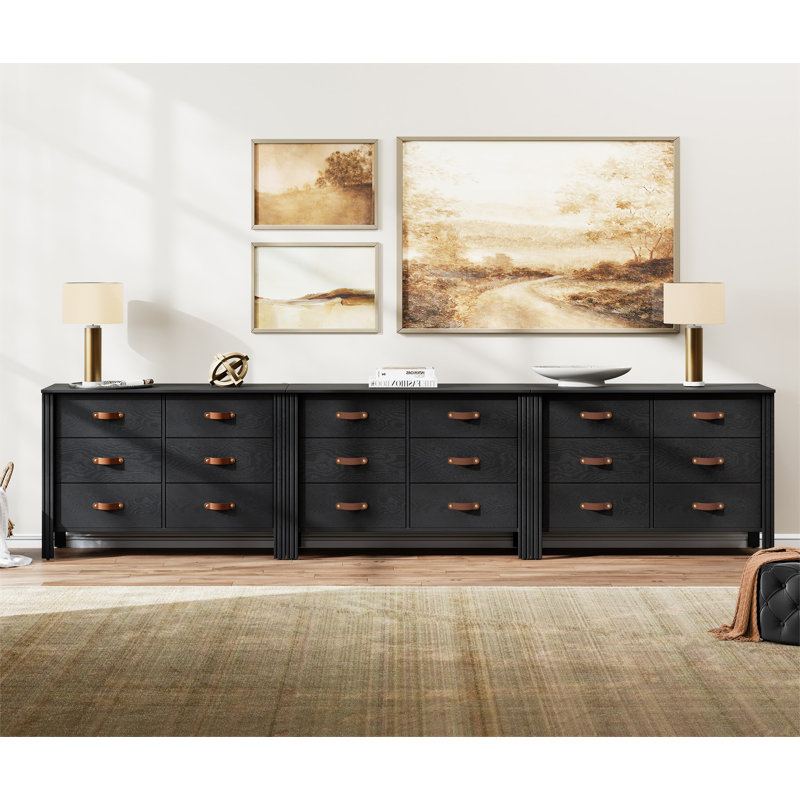 Commode 18 tiroirs Lysbeth Kids, Noir