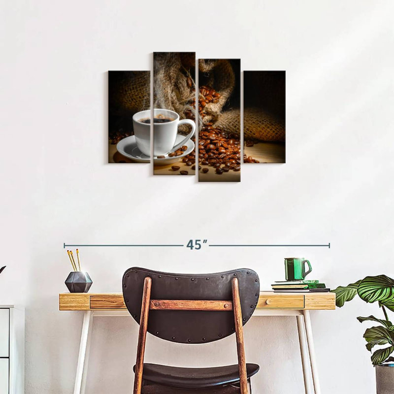 «Freshly Brewed Coffee», reproduction d'art sur toile, H 22 po x l 36 po x P 1 po